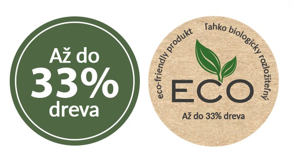 ekologický materiál 33% dreva