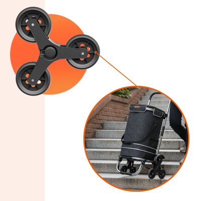 Nákupná taška na kolieskach do schodov