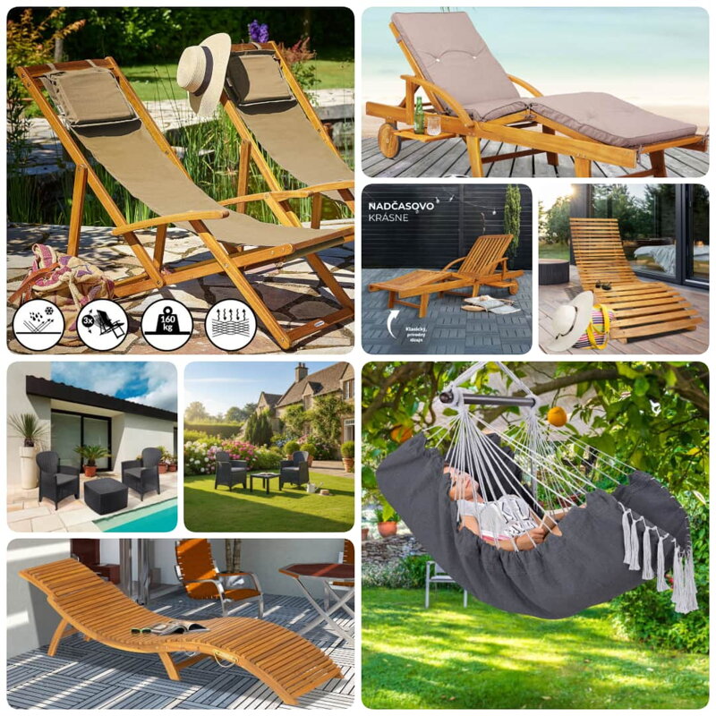 Záhradné lehátka