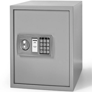 Elektrický nábytkový trezor Security 35 x 40 x 40 cm strieborný 