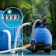 Piesková filtrácia k bazénu AQUA, 10 200 l/h, modrá