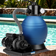 Piesková filtrácia k bazénu AQUA, 10 200 l/h, modrá