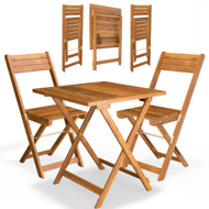 Balkónový nábytok VITEK, 1+2, prírodná hnedá