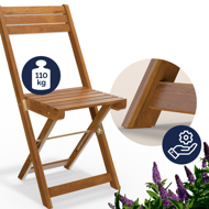 Balkónový nábytok VITEK, 1+2, prírodná hnedá