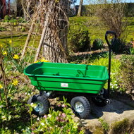 Zelený vozík s funkciou naklápania 103,5x51x92,5cm