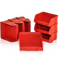 Závesný organizér do dielne ORDER, 30 boxov, 64x2x38cm, červená/čierna