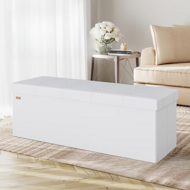 Taburet s úložným priestorom BELLA, 115x38x38cm, biela