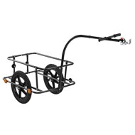 Prívesný vozík za bicykel, TERY. 90l, 61x153x90cm, čierny