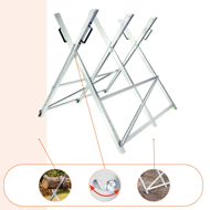 Koza na pílenie dreva ALBERT, 83 x 81 x 88 cm, strieborná