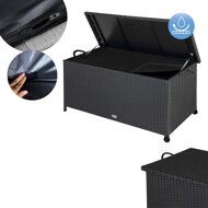 Polyratanový úložný box RICCO, 122x56 61cm, čierna