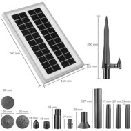 LED solárne čerpadlo s akumulátorom a solárnym panelom