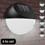 LED záhradné solárne lampy na stenu