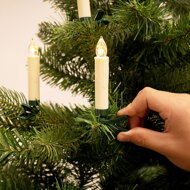 Sviečky na vianočný stromček CANDLE, 20ks, 10,5cm, teplá biela