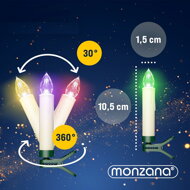 Sviečky na vianočný stromček CANDLE, 20ks, 10,5cm, viacfarebná