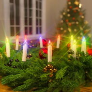Sviečky na vianočný stromček CANDLE, 20ks, 10,5cm, viacfarebná