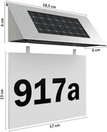 LED solárne domové číslo