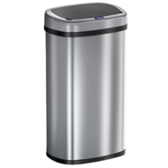 Senzorový odpadkový kôš DEUS, 58 litrov, strieborná