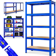 Regál s vysokou nosnosťou HEAVY, max. 875kg, 90x40x180cm, modrá