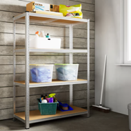 Regál s vysokou nosnosťou HEAVY, max. 700kg, 160x90x40cm, strieborná