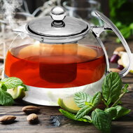 Čajník so sitkom TEA 1,2L, priesvitná, strieborná