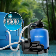 Piesková filtrácia k bazénu AQUA s predfiltrom, 13 200 l/h, modrá