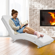 Leňoška LONDON, 186x55x89cm, biela