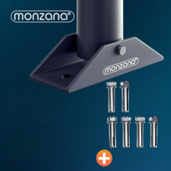 Parkovacia zábrana ANTONIA, 80x47x44cm, šedá