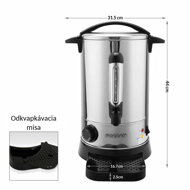 Varič na víno/čaj COZY, 8,3l, strieborná