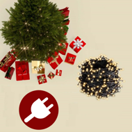 Umelý vianočný stromček RUDOLPH so svetielkami, 150cm, zelená