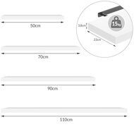 Nástenná polica FIGO+ konzola, 70 cm, tmavý dub