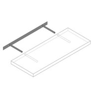 Nástenná polica FIGO+ konzola, 70 cm, tmavý dub