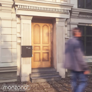 Poštová schránka s valcom na noviny POST, 30,5x10x33,5cm, antracitová