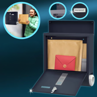 Poštová schránka s valcom na noviny POST, 30,5x10x33,5cm, antracitová