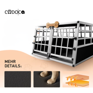 Prepravka pre psa BRUNO, 89x70x51cm strieborná/čierna