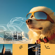 Prepravka pre psa BRUNO, 89x70x51cm strieborná/čierna