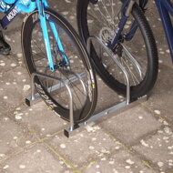 Stojan na 2 bicykle BIKE, 50x32x27cm, strieborná