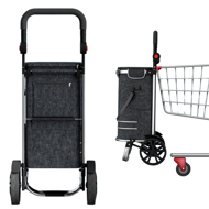 Nákupná taška na kolieskach EASY, 50l, čierna