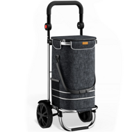 Nákupná taška na kolieskach EASY, 50l, čierna