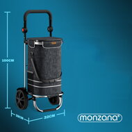 Nákupná taška na kolieskach EASY, 50l, čierna