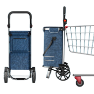 Nákupná taška na kolieskach EASY, 50l, modrá