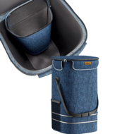 Nákupná taška na kolieskach EASY, 50l, modrá