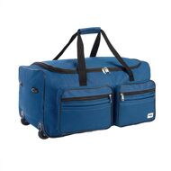 Cestovná taška s funkciou vozíka modrá