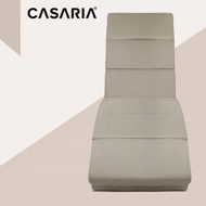 Leňoška LONDON s masážnou a vyhrievacou funkciou, 186×55×89cm, béžová