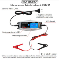 Nabíjačka batérie pre autá a motorky 6V/12V