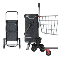 Nákupná taška na kolieskach do schodov COMFORT, 50l,  čierna