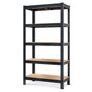 Regál s vysokou nosnosťou HEAVY, max. 875kg, 90x40x180cm, čierna