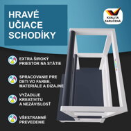 Učebná veža z borovice o veľkosti 93x56x49 cm