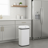 Senzorový odpadkový kôš DEUS, 58 litrov, biela