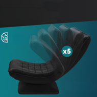 Leňoška ABERDEEN, 87x60x105cm, čierna