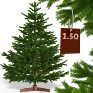 Umelý vianočný stromček FROST, 150cm, zelená